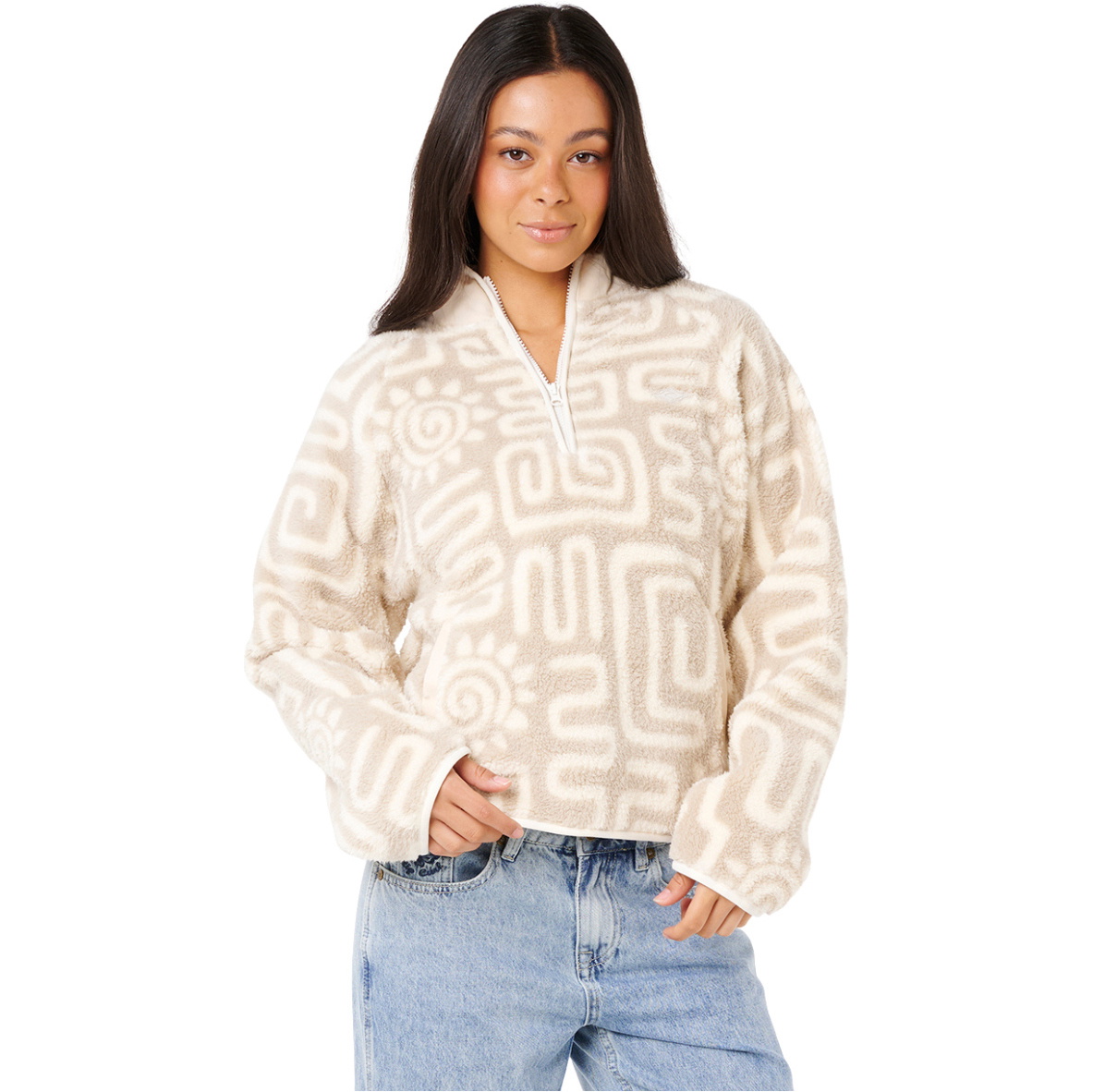 2025 Rip Curl Womens Sunset Luau 1/4 Zip Polar Fleece 0AGWFL